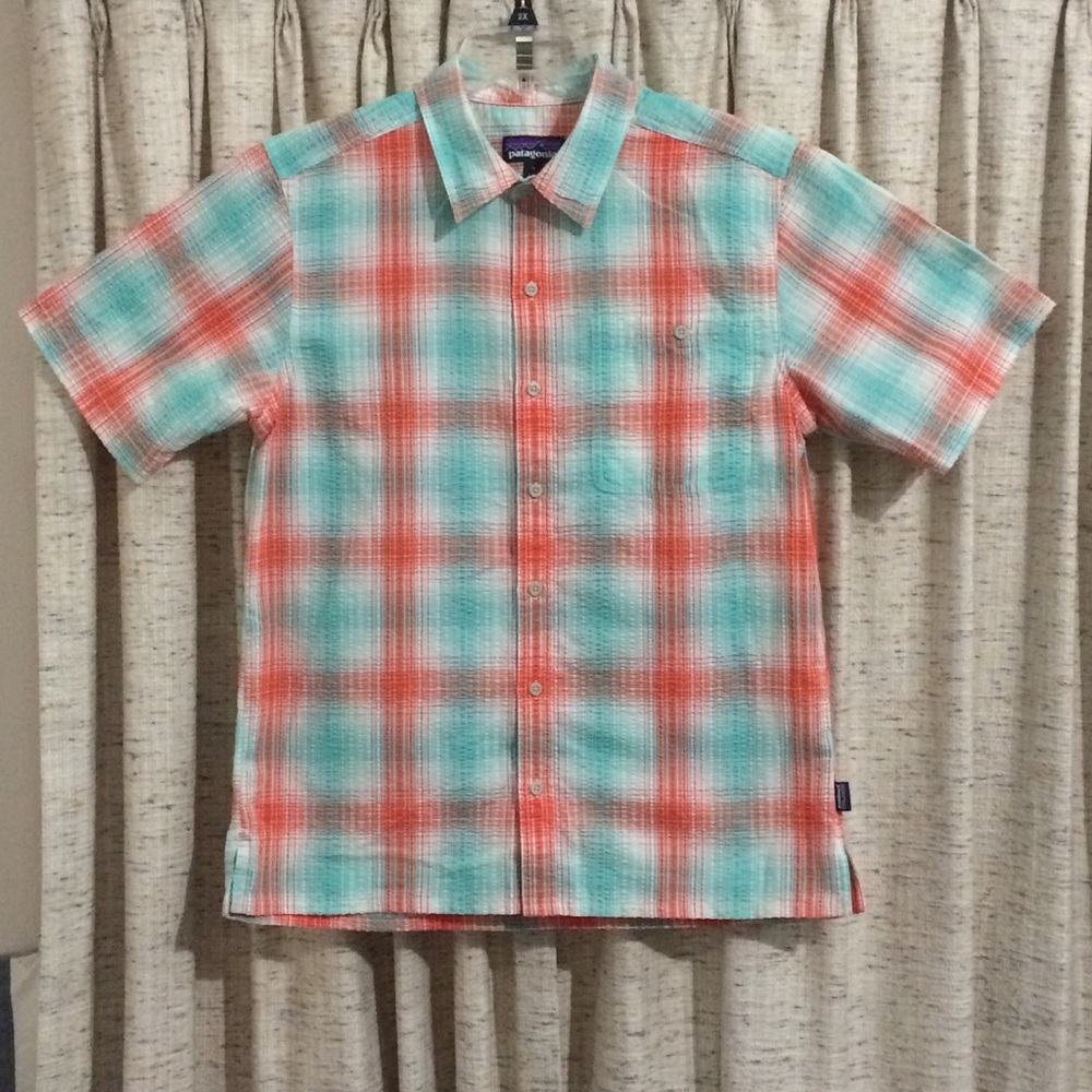 Patagonia Puckerware Plaid Short Sleeve Shirt